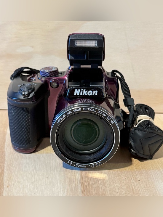 Nikon Other - Nikon COOLPIX B500 Digital Camera Plum 16MP 40X Opt Zoom Tested Good w/Bat-Card!